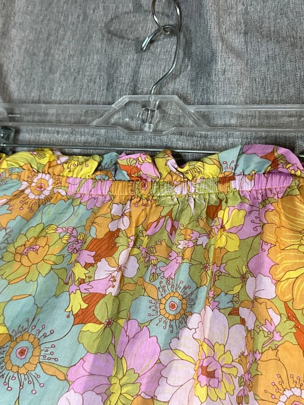 Show Me Your Mumu Jenna Swing Mini Skirt Groovy Blooms Retro Floral - L